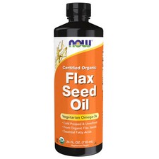 Organic Flax Seed Oil 24 oz By Now Foods