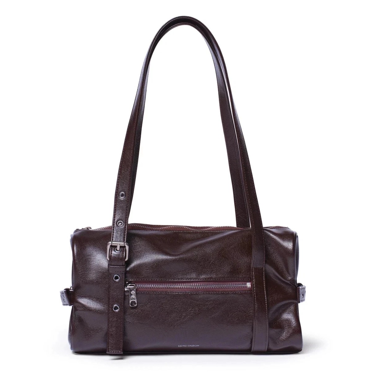 SAMO ONDOH Museum Bag M Goat Leather Chocolate Shoulder Crossbody