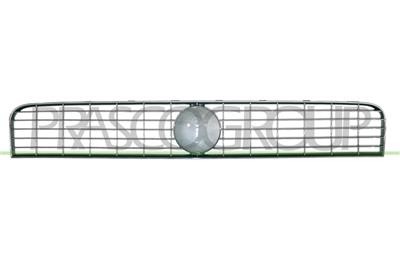 Grille centrale grise Fiat Grande Punto pour pare-chocs avant 2008-2009