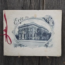 1911 J.M. Stearns Souvenir Erie, PA Photo-Gravures Photograph Book Albertype Co.