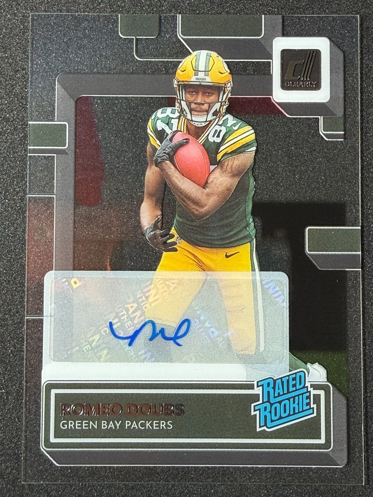 2022 Romeo Doubs Clearly Donruss #85 RC Auto