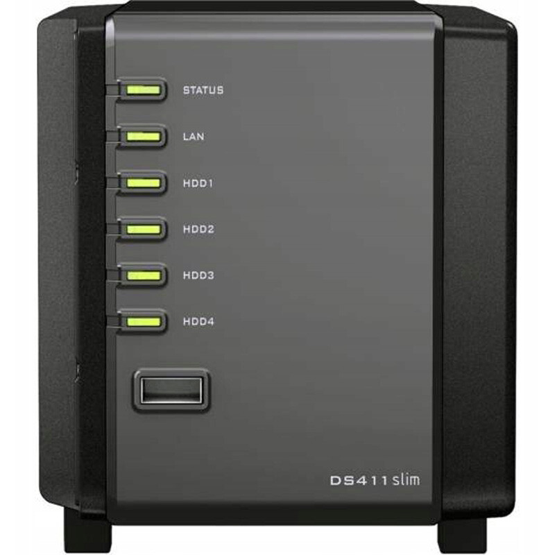 Synology DS411 Slim 4 Bay 1.6GHz DDR3 256MB DiskStation NAS 2.5''Sata