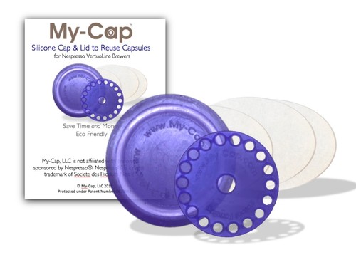 Silicone Cap and Lid to Reuse Capsules 