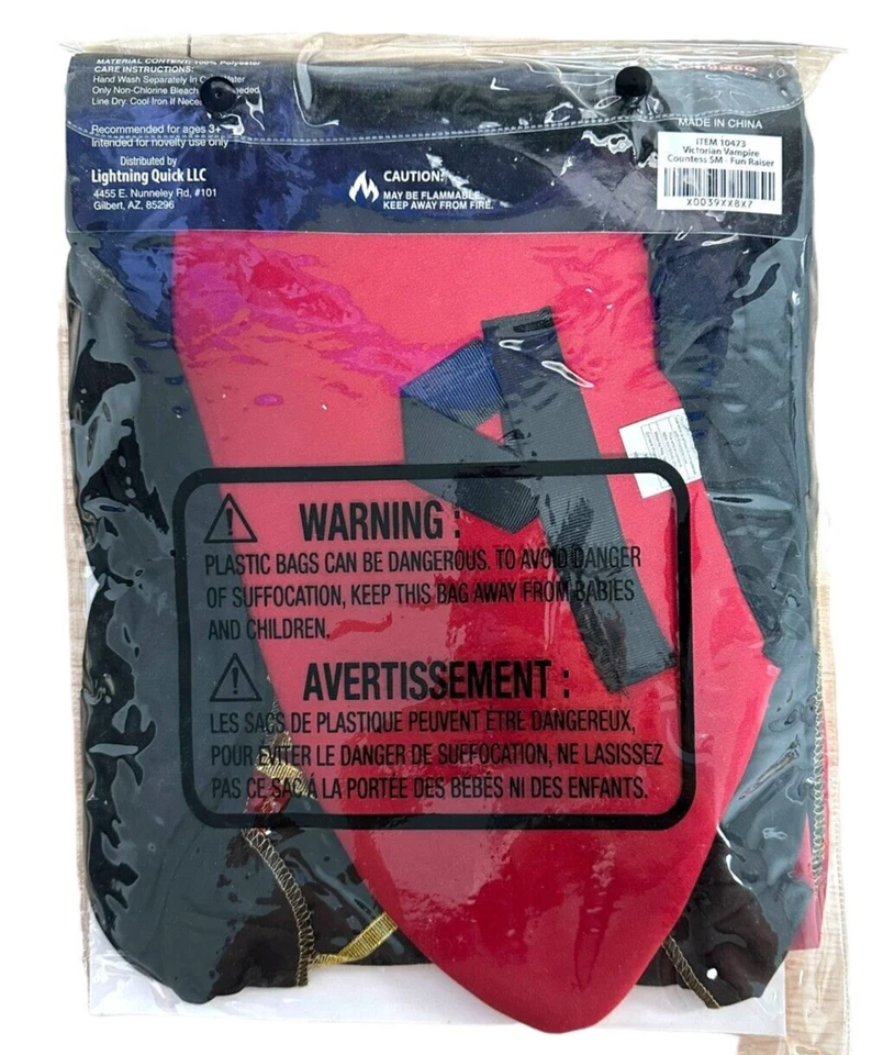 Halloween Costumes for Kids I Dress Up Victorian Vampire Costume I Size S 4Y-6Y - Image 2 of 2