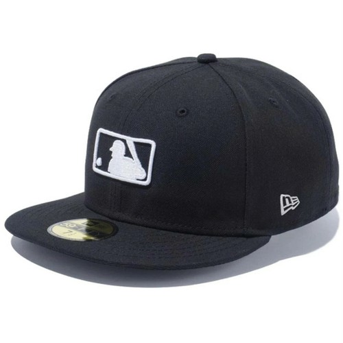 New Era 59Fifty MLB Logo Fitted Cap Umpire Hat Black White Major League Baseball - Picture 5 of 5