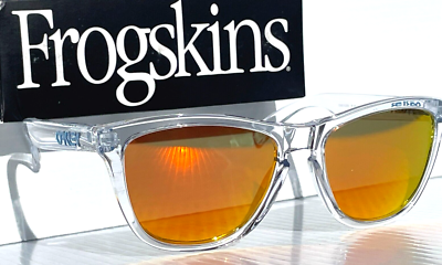 NEW Oakley Frogskins Clear and Blue POLARIZED Galaxy Ruby Red Lens