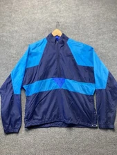 Vintage Nike 90s Windbreaker Mens Adult Size Medium M Multiple Shades of Blue