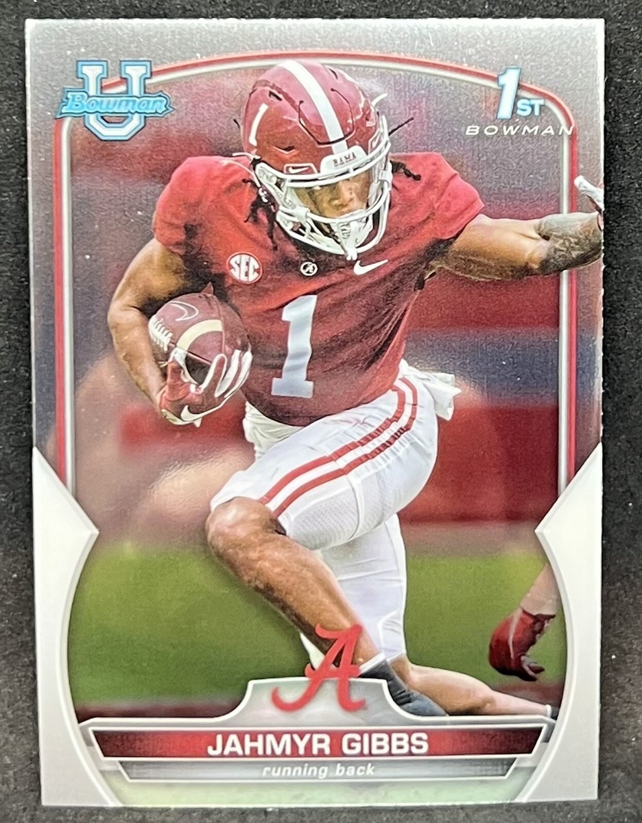 Jahmyr Gibbs Rookie 2022 Topps 1st Bowman Chrome RC Alabama | eBay