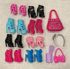 Huge Shoes Lot Barbie doll Fashionistas 8 unique pairs Clothes Purse Accessory