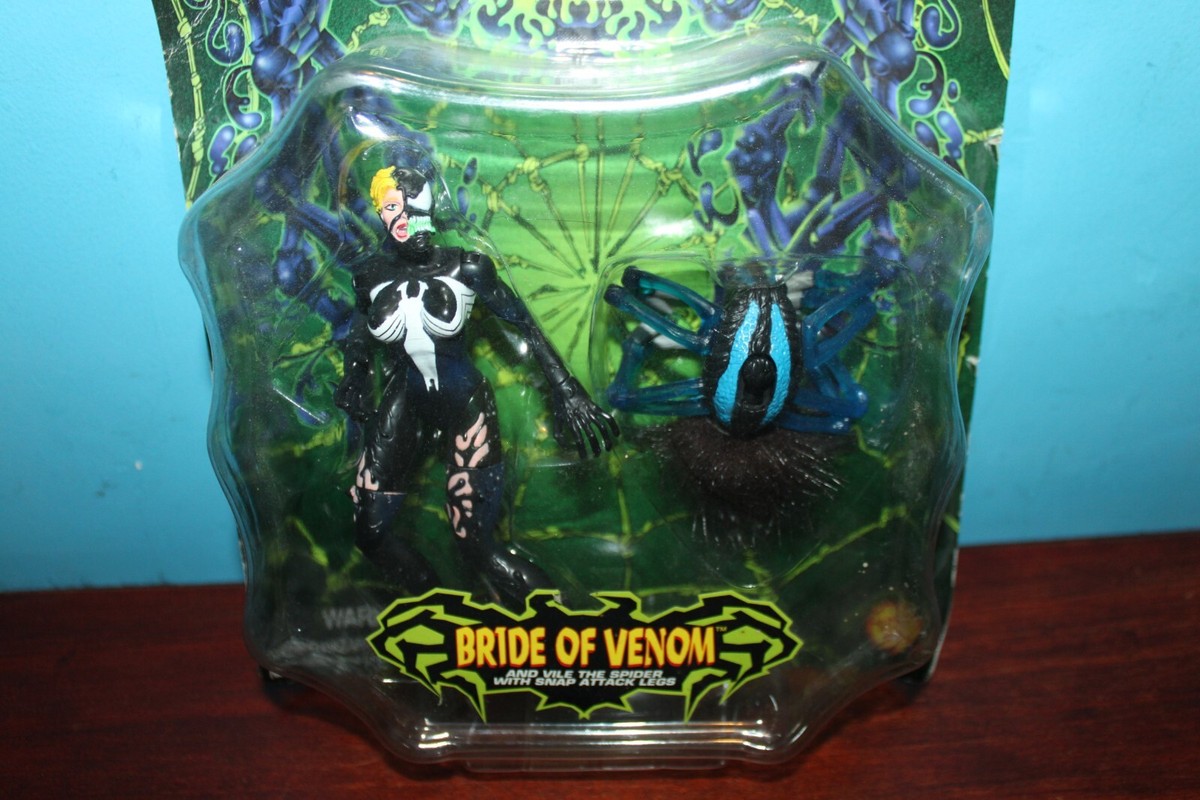 Vintage 90s 1997 Toy Biz Spider-Man Venom Bride of Venom Action