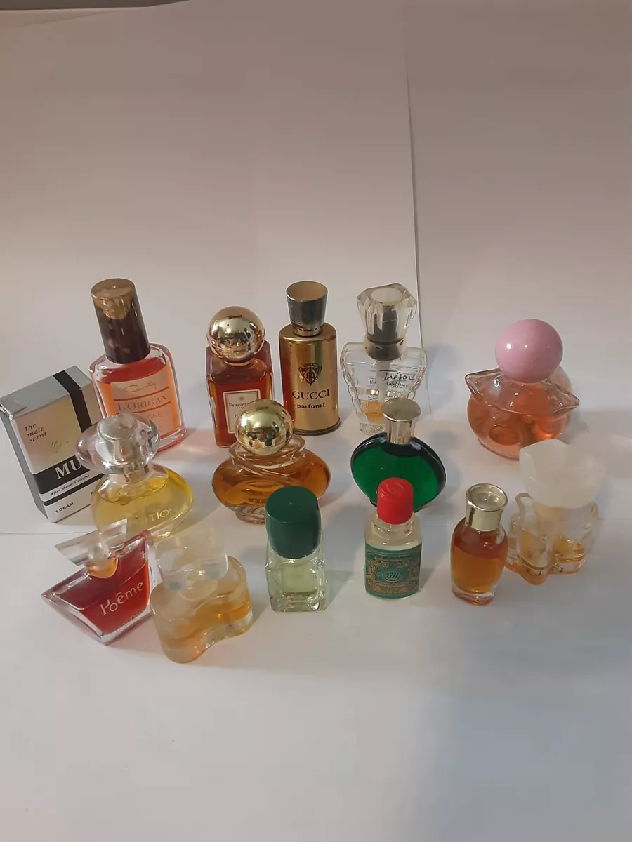 15 Mini Miniature Perfume Bottles Sample Travel Assorted Brands