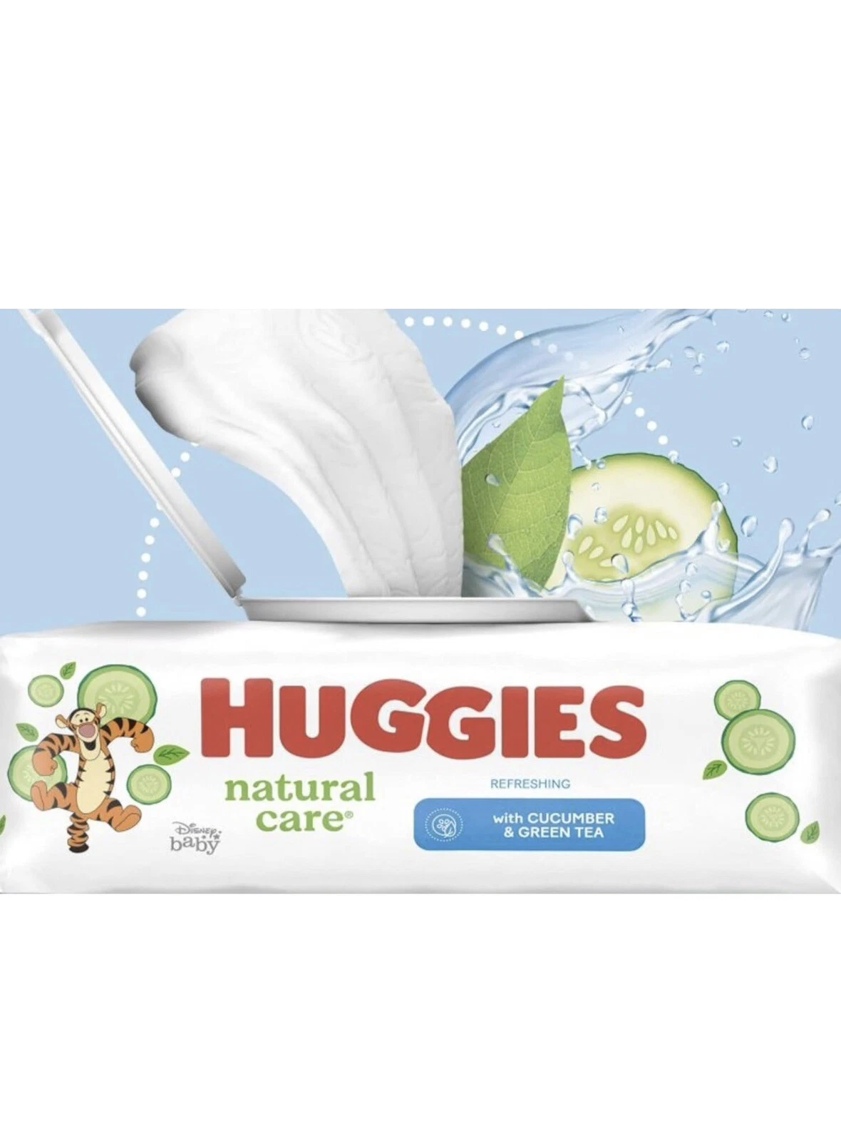 HUGGIES Refreshing Clean Baby Wipes, Disposable Soft (8 pack 448 sheets total)