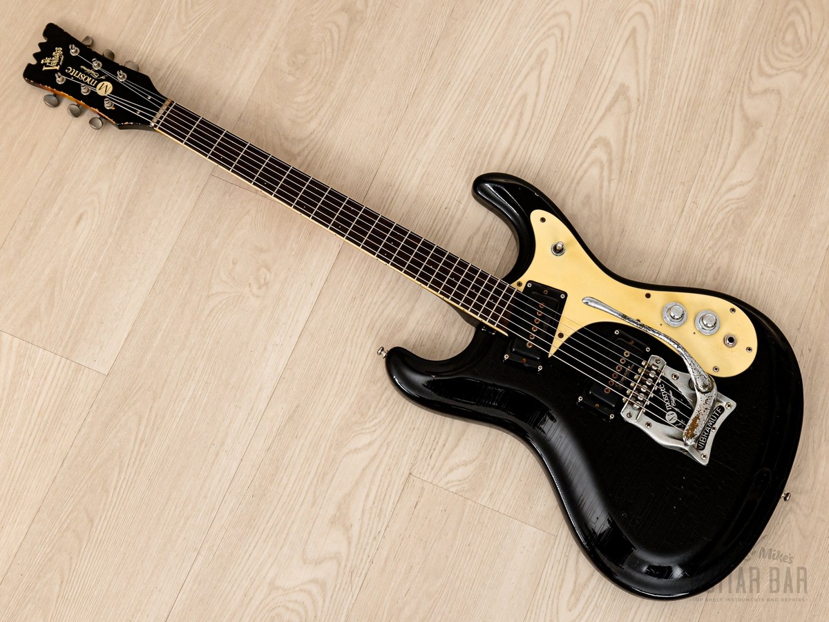 1966 Mosrite Ventures Model Vintage Guitar Black & Sunburst 1966 Mosrite Ventures Model Vintage Guitar Black & Sunburst