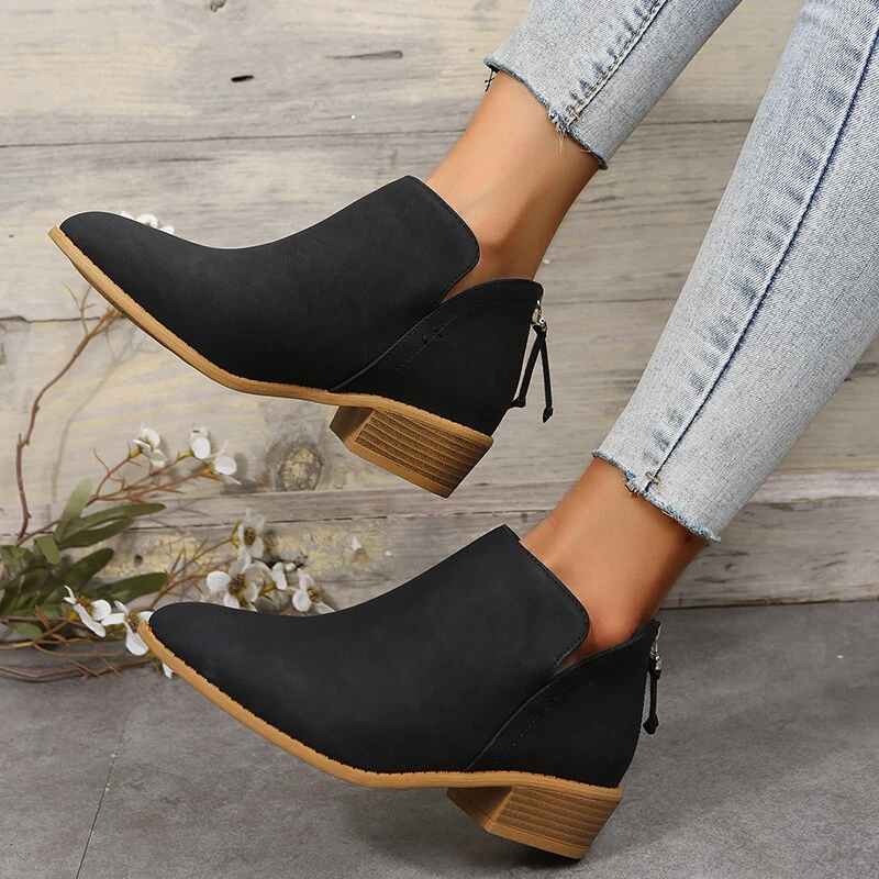 Chelsea boots cheap with zipper women's