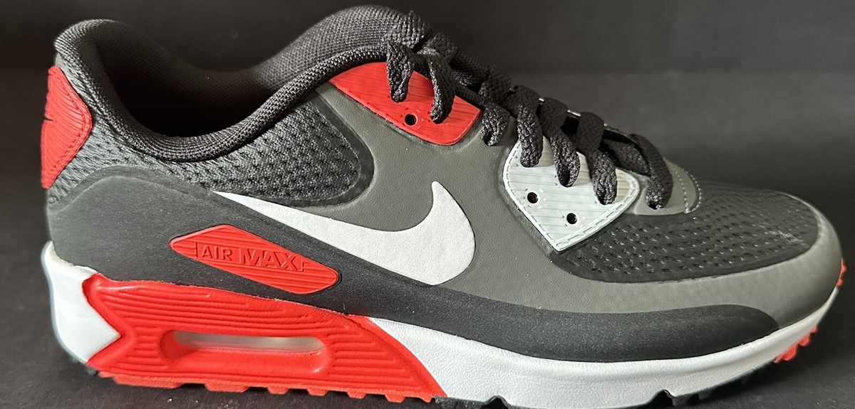 Nike Air Max 90 G Black Red White Men Golf Shoes Size 6 New Nike Air Max 90 G Black Red White Men Golf Shoes Size 6 New