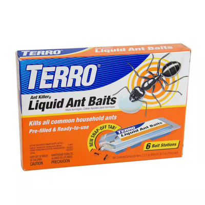 Terro Liquid Ant Killer Baits Indoor 6-Count Snap-Off Design Easy To Use 
