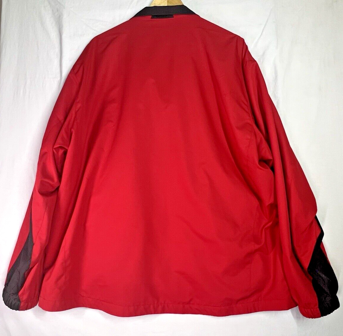 Reebok Jacket Mesh Lined Windbreaker Men's 2XLarge Red Full Zip 100% Polyester thumbnail 7