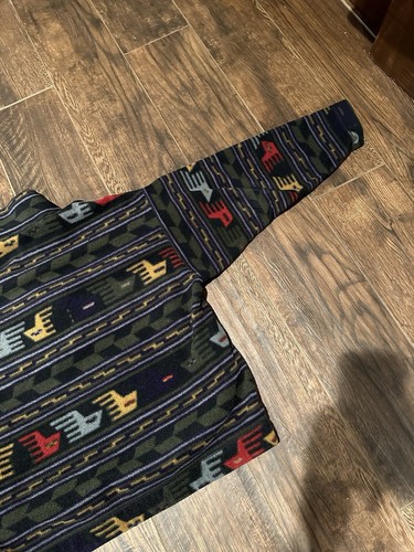 Vintage 90's Patagonia synchilla anatolia thunderbird Aztec Sweater Size Large - Picture 11 of 16