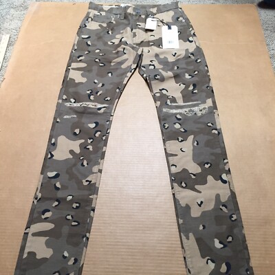 Levi's Premium Slim Lo-Ball Stack Big E Camo Ripped Jeans Levi's Premium Slim Lo-Ball Stack Big E Camo Ripped Jeans