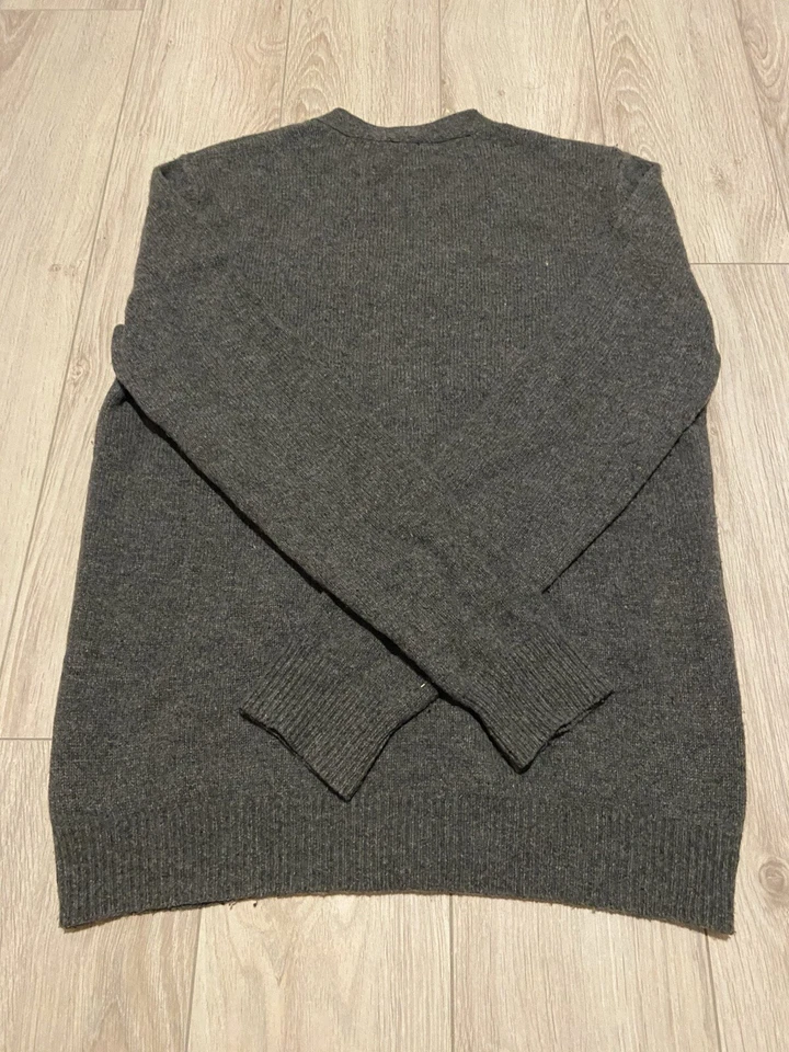 Asos Wool Sweater Cardigan Basic Gray Mens - Image 2 of 4