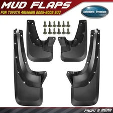 4x Splash Guards Mud Flaps Molded for Toyota 4Runner Limited SR5 2005 2006-2009