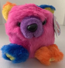 Swibco Puffkins 4  Cosmo Primary Mutli-Color Bear Bean Bag Stuffed Animal Plush