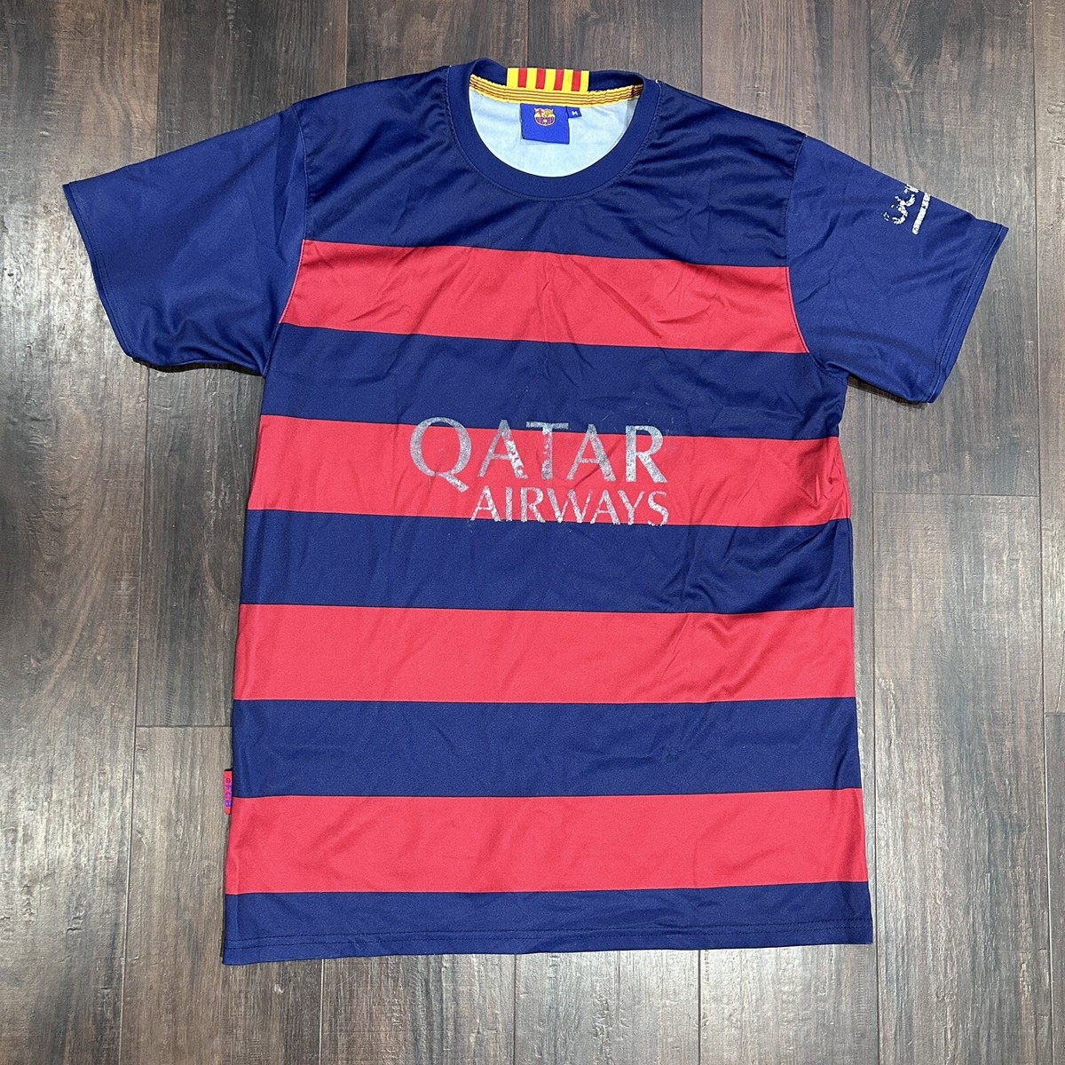 FC Barcelona NEYMAR JR ネイマール　ジャージ Lサイズ FC Barcelona Xavi Neymar Jr - Size L - Qatar Airways Soccer