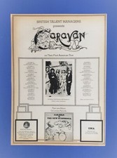 1974 Original CARAVAN 1st American Tour PROMO Ad ~Tour Dates