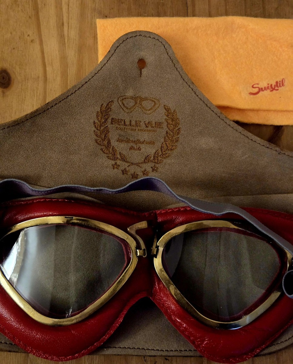 Lunettes De Course Suixtil "La Belle Vue" - Rouge Italien Vintage