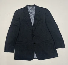 Tallia Uomo Men's Sport Coat Blazer Size 44L Multicolored Herringbone 100% Wool