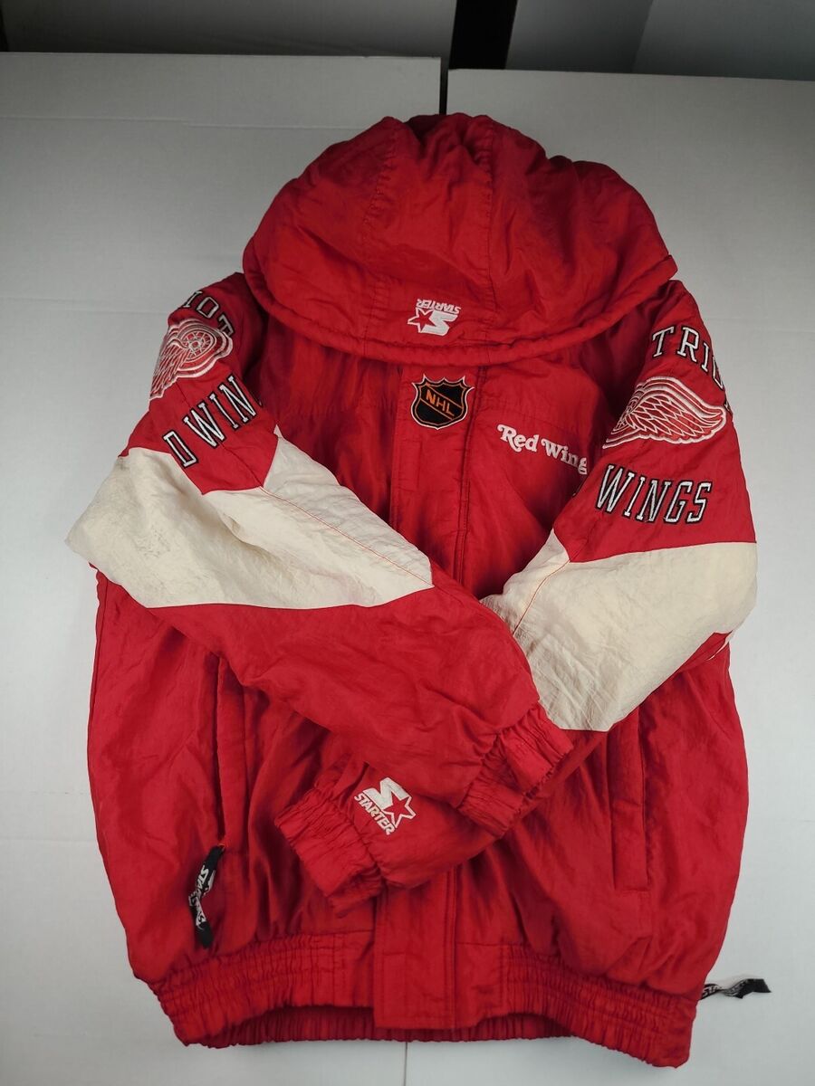 vintage 90s Detroit Red Wings starter puffer jacket L Red vintage 90s Detroit Red Wings starter puffer jacket L Red