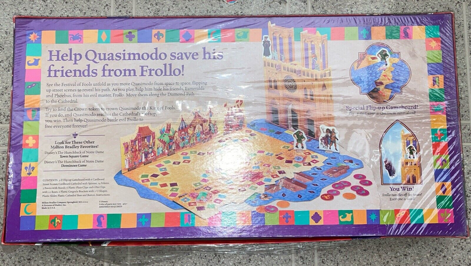 Disney The Hunchback of Notre Dame 3-D Board Game