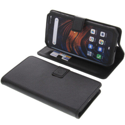 Tasche für Ulefone Armor 7 Book-Style Schutz Hülle Handytasche Buch Schwarz