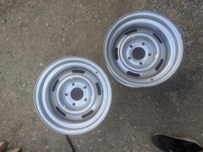 2 Nu Wheel Vintiques 15x8 Chevy Rally Wheels 5 On 5 Truck Van C10 6 Backspace