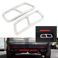 Guarnizione copri tubo coda marmitta scarico acciaio inox adatta Cadillac XT5 16-20 17