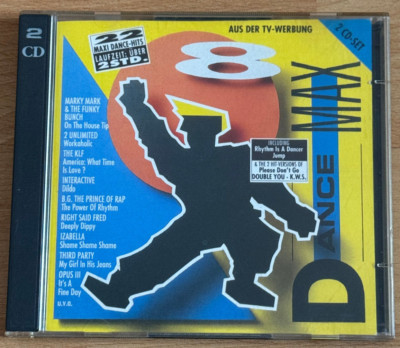 Mega Rare 2-CD-Compilation: Various   Dance Max 8 (1992) 22 Maxiversionen