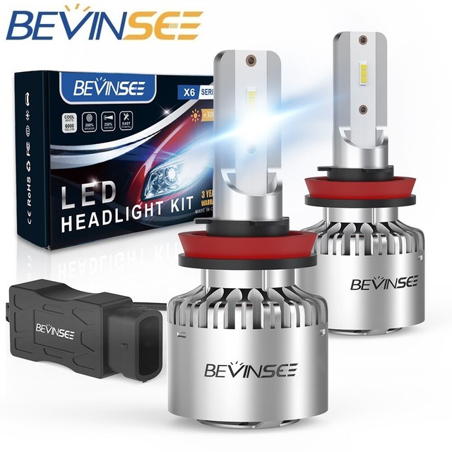 H11 LED Headlight Bulbs For Volvo V70 20062010 V50 20052011 6000K