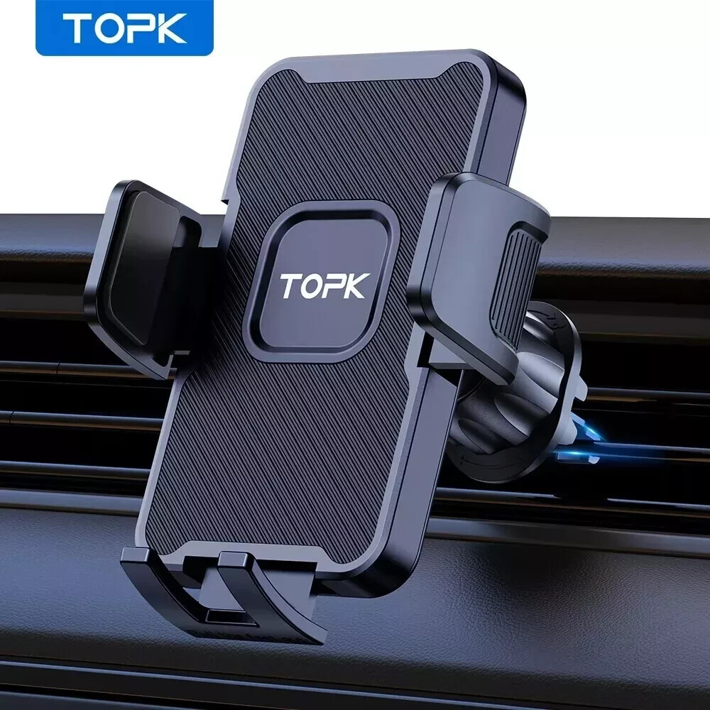 Universal Car Air Vent Phone Mount with Secure Hook Clip Holder  -image