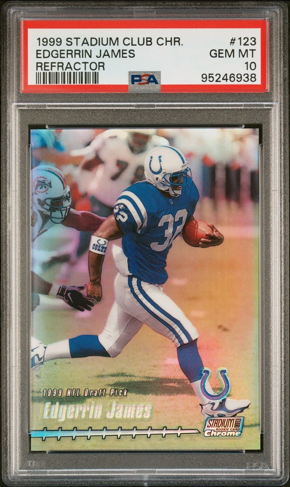 Edgerrin James Stadium Club Chrome #123 Refractor