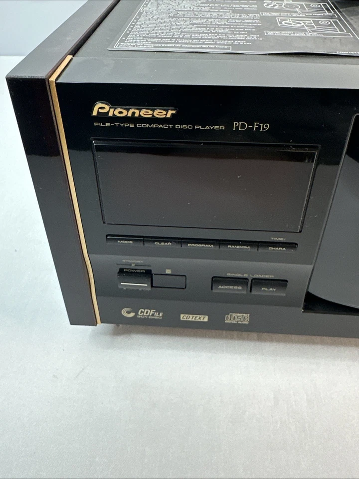 Pioneer Elite PD-F19 300 CD Changer With Remote, Plus Manual Tested, Working - Image 3 of 4