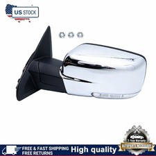 Left Side Mirror For 2013-2019 Ram 1500 Chrome Power Fold Heatedtemper Sensor