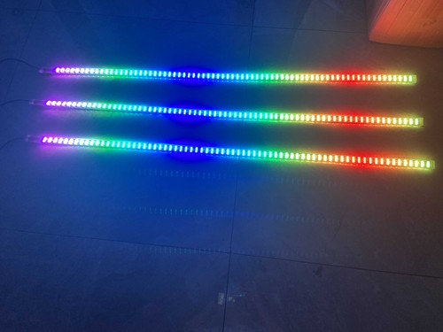 3PCS 30CM 1FT Triple Row CHASING Light Strips For Slingshot Golf Cart Motorcycle - Picture 4 of 13