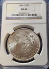 1884-O Morgan Silver Dollar, NGC MS-64, Nice Coin,