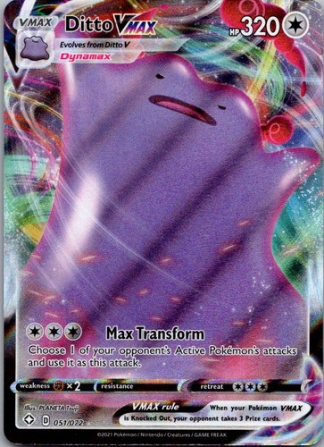 Ditto VMAX 051/072 Shining Fates Ultra Rare Holo
