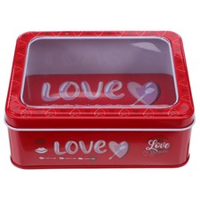 Valentine's Day Cookies Iron Box Boxes Festival Biscuit Containers