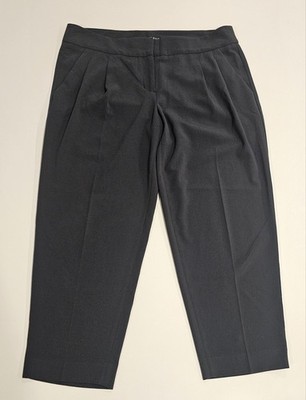 Express Women's Grey Pleated Front Dress Pants Size 10 Career Work Trousers