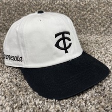 Minnesota Twins '47 Brand Captain Hat Black White MLB Snapback Adjustable New