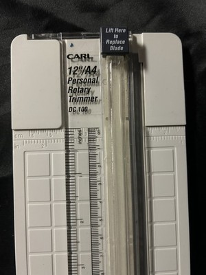 Carl Paper Cutter, 12'', A4 Personal Rotary Trimmer DC-100