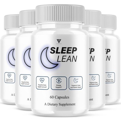 (5 Pack) Sleep Lean Capsules Sleep Lean Wellness Supplement Pills (300 Capsules)
