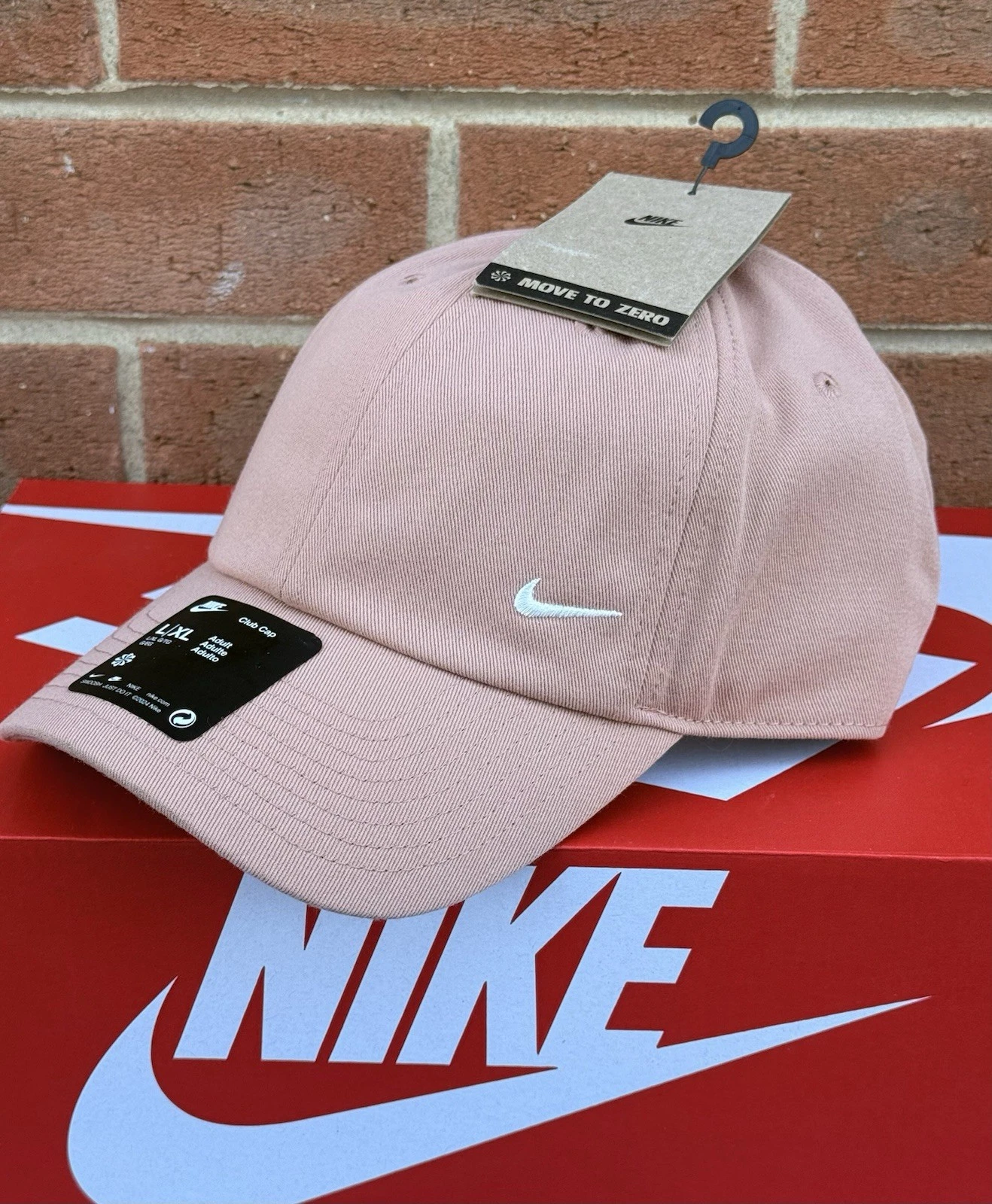 Nike Club Cap Adjustable Unstructured Adult Size M/L Brown Sun Hat Golf Tennis